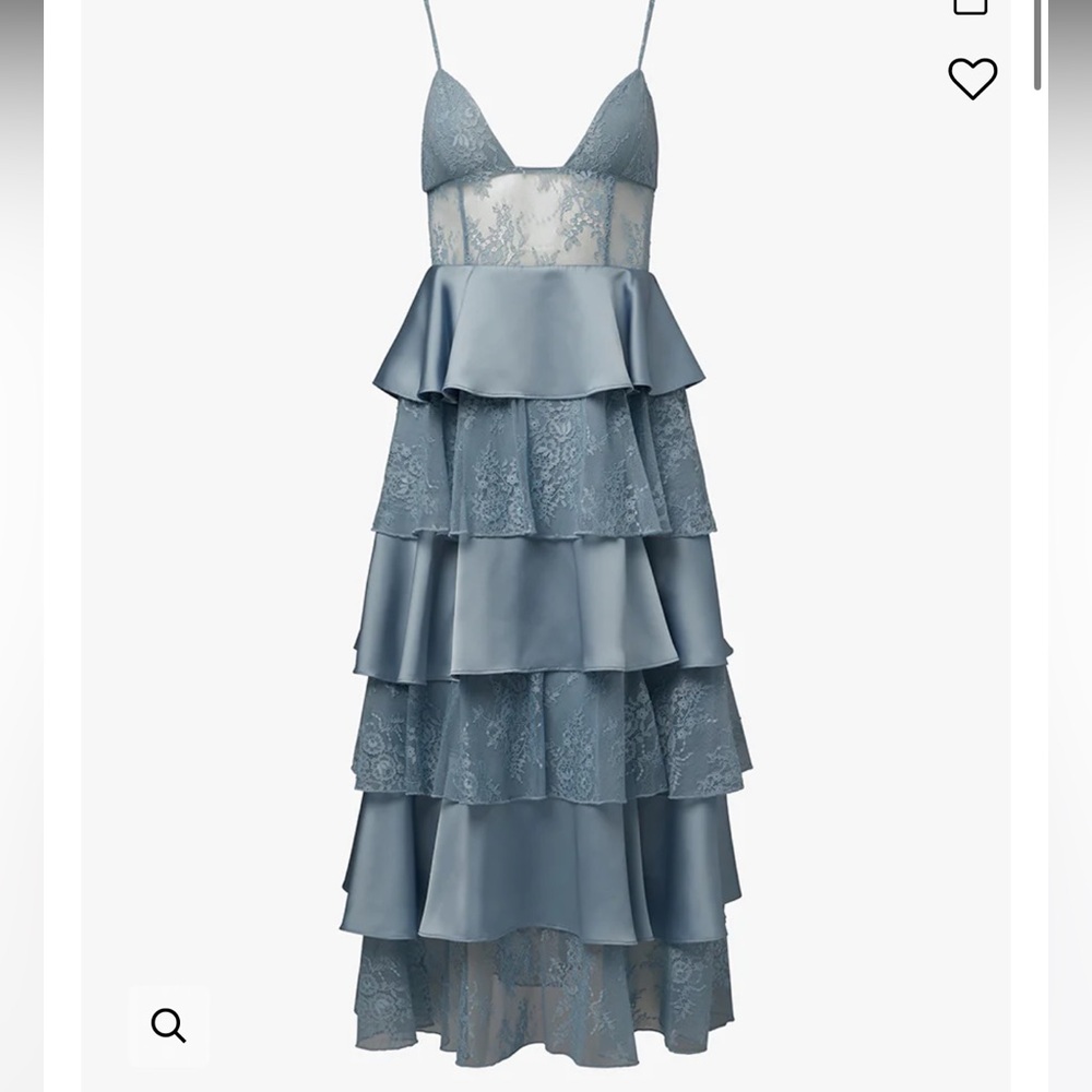 Tiered Lace Midi Dress